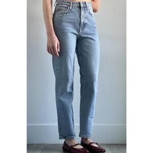 High-Waisted Light-Medium Wash Jeans